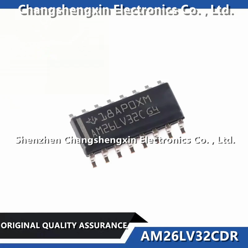 10 Pieces AM26LV32CDR New Original AM26LV32C 0/4 RS422, RS485 Interface Drivers Receivers Transceivers 16-SOIC