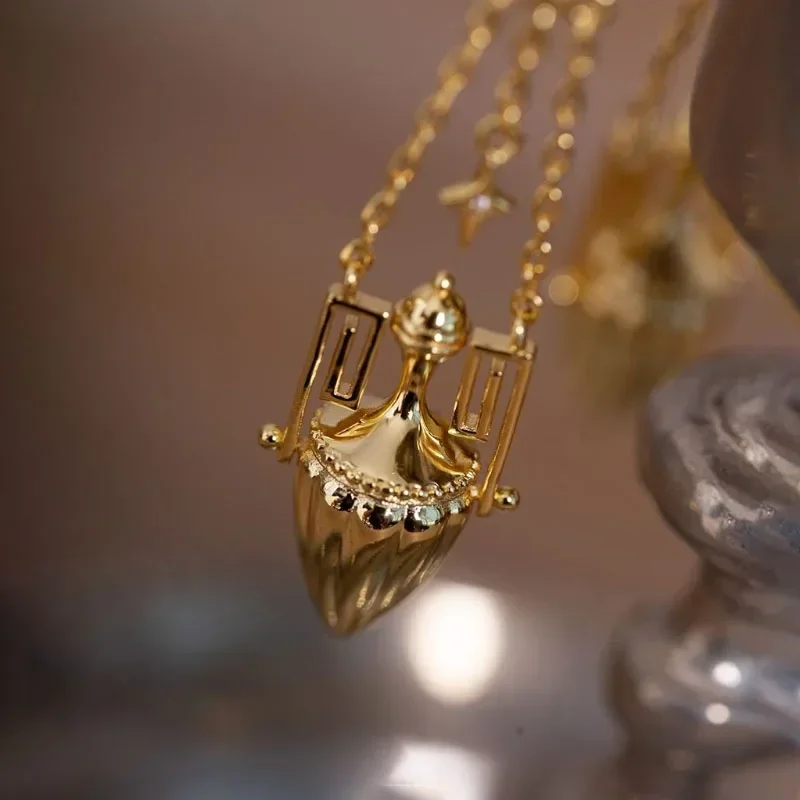 VINTAGE GLAMOUR glossy copper inlaid zircon cone long earrings for women fashion new in charms earings banquet jewelry