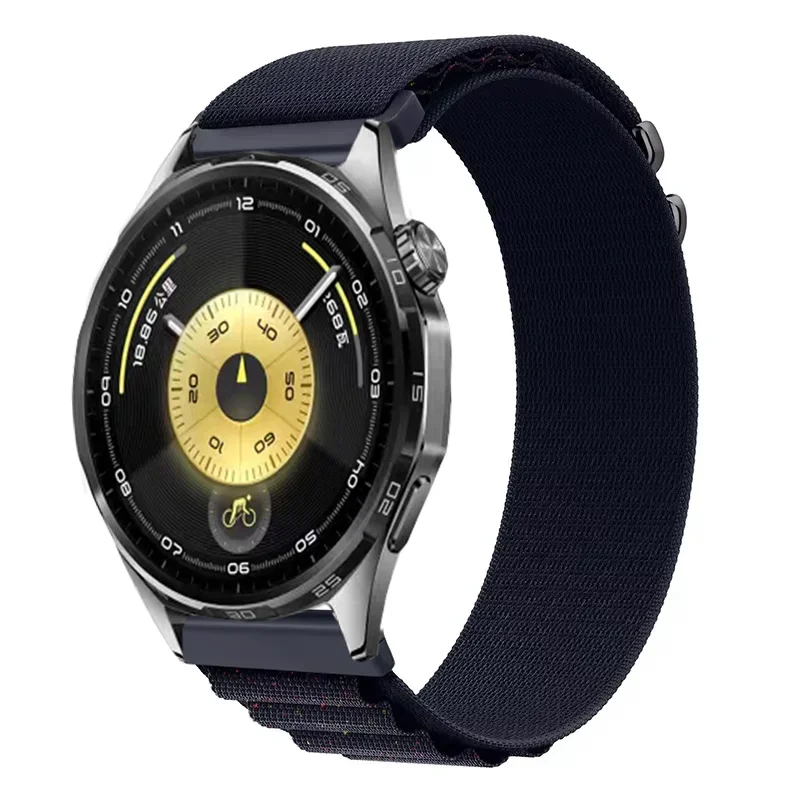 Correa de nailon alpino de 20/22mm para Huawei Watch 5 4 GT6-5-4-3 Pro 46mm pulsera cómoda de repuesto para Amazfit Balance 2/Bip 6