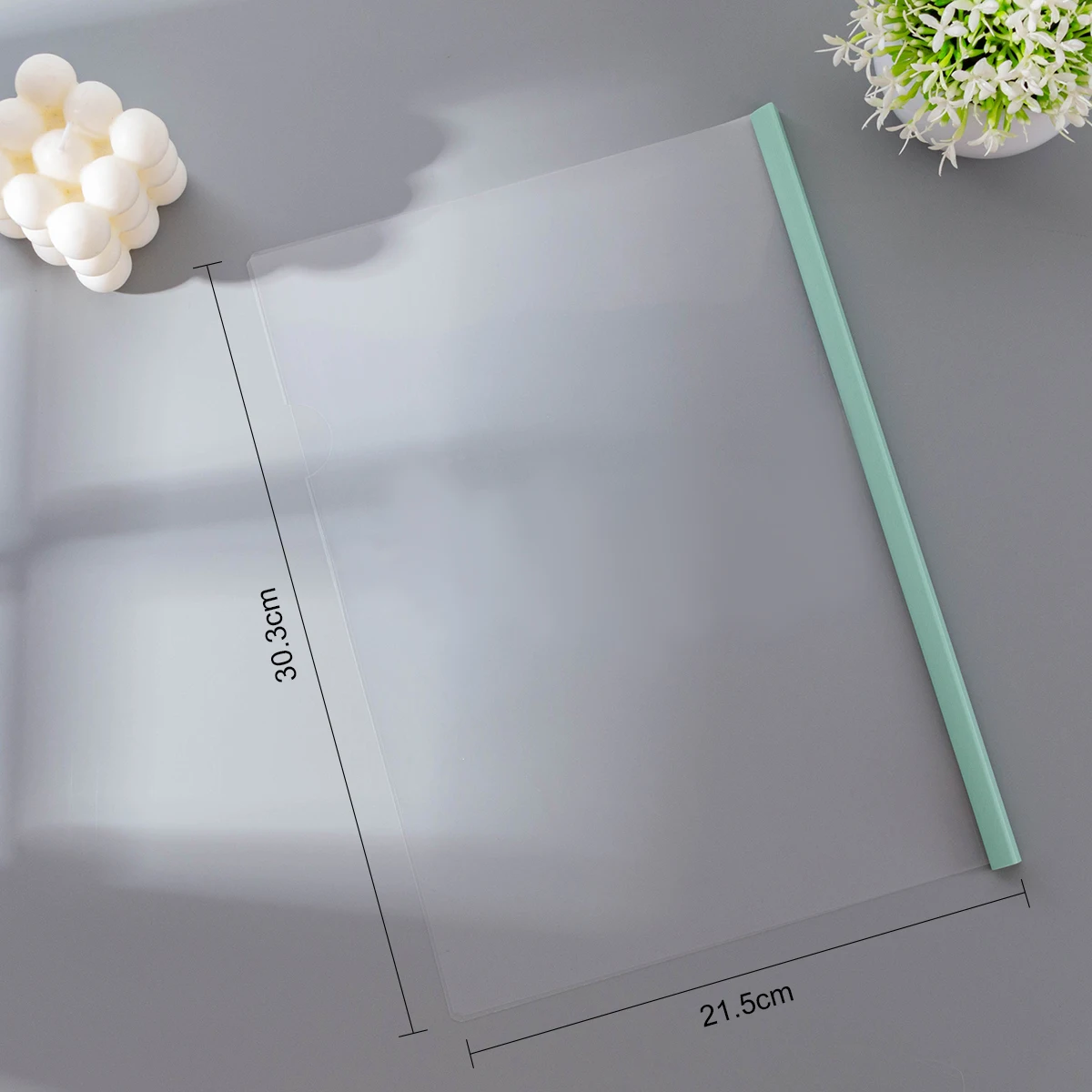 File Folder with Pull Rod for A4 Paper Storage, Transparent and Thickened Resume and Test Paper Folder