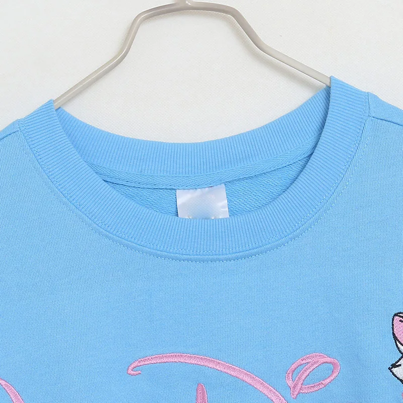 ديزني وورلد ديزني لاند التطريز البلوز ماري كات لوسيفر شيشاير القط الكرتون البلوز الأعلى س الرقبة المرأة عارضة البلوز #4