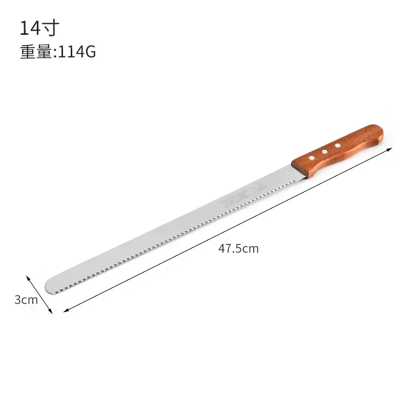 10/12/14 Stainless Loaf/bread Inch Steel Knife Serrated Cutting Best Cake Baguette Cutter Long Bread Slicer/slicing