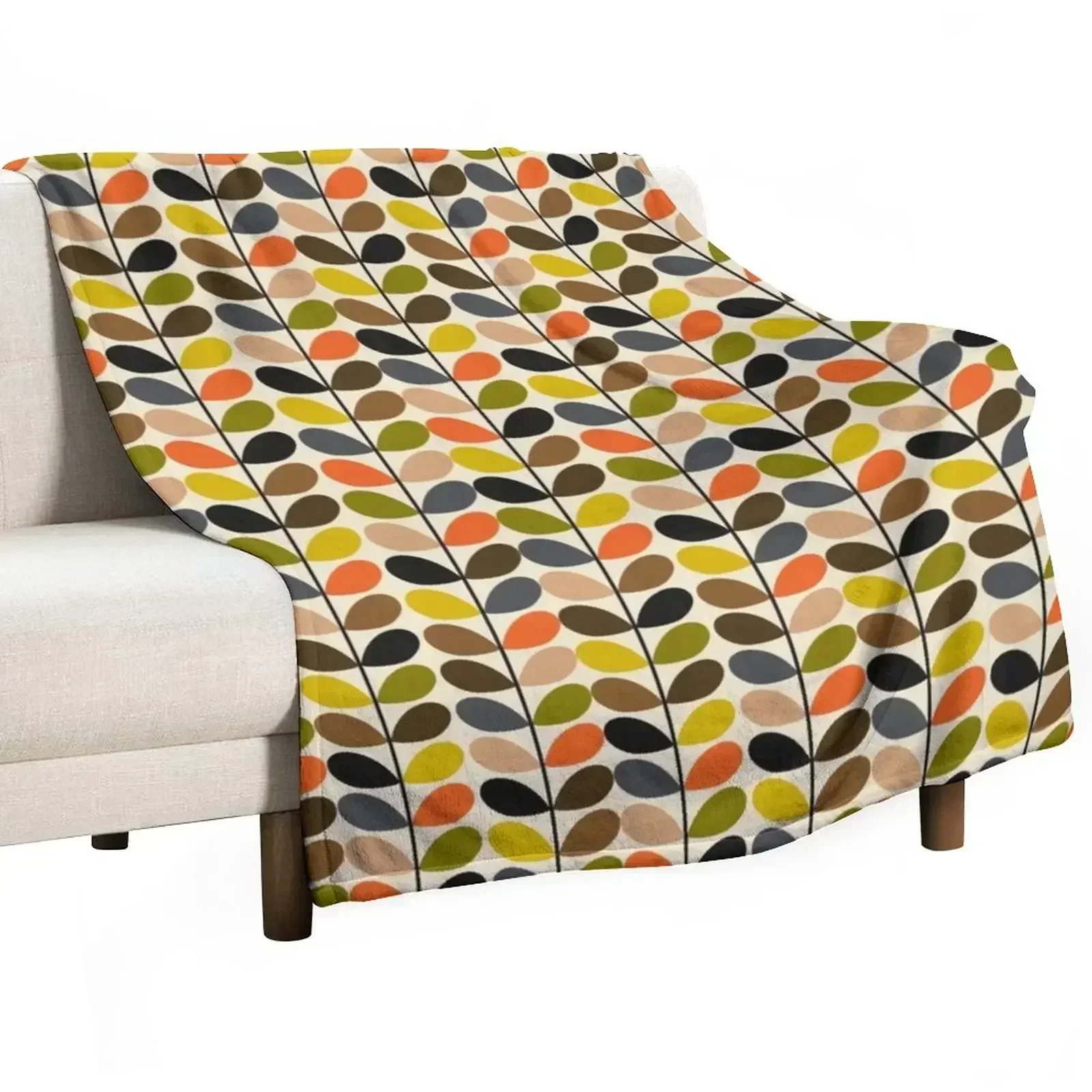 

Orla Kiely Throw Blanket Stain Resistant Cozy Warm Blanket