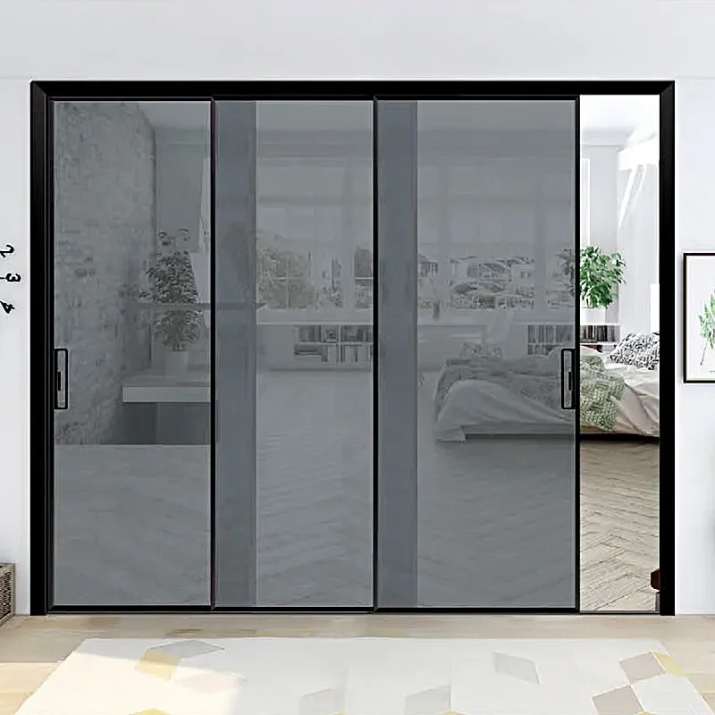 China custom sliding sliding door bi-fold double glass door factory direct sales and customizable styles