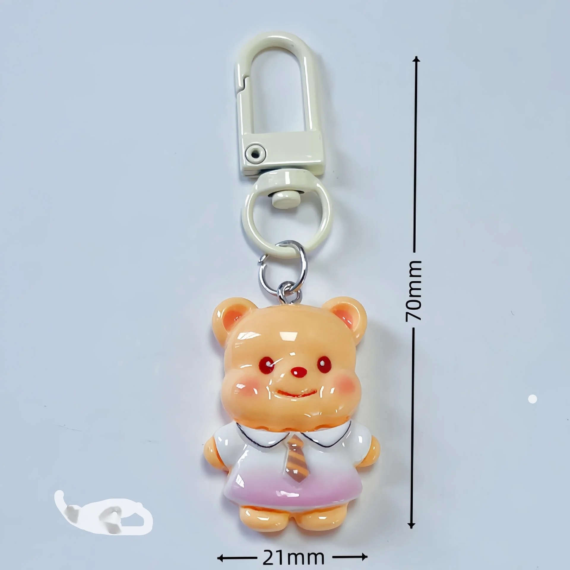 1PC Auto Sleutelhanger kleine beer Anime Sleutelhanger Kuromi Cartoon Poppen Action Figure Model Zakken Hanger