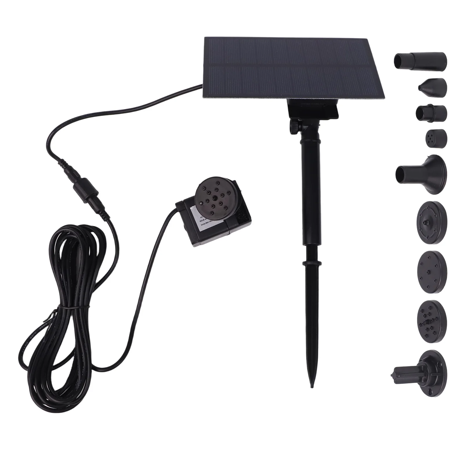 5W/5V Solar Water Pump Garden Decoration With Plug-in Solar Panel Fountain 180L/h Garden Solar Fountain Accessoies