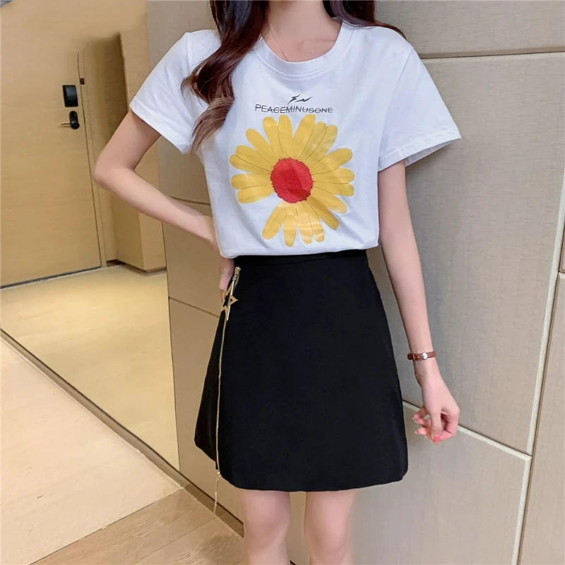 الربيع والخريف نمط جديد عالية الخصر تنورة ألف خط تبدو رقيقة، عصرية نصف الجسم تنورة، نجمة خماسية الزخرفية قصيرة #3