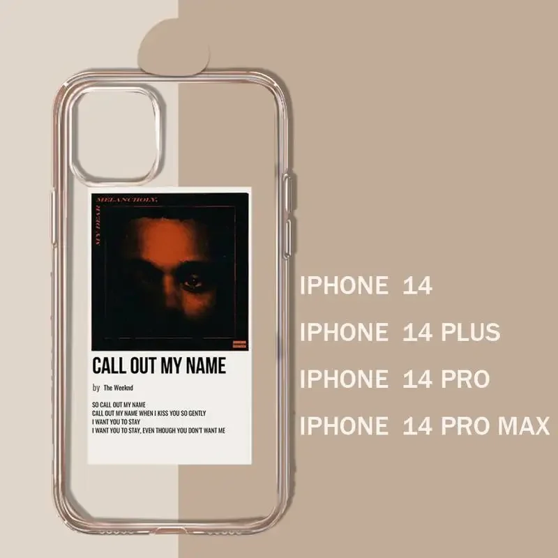 The Weeknd Minimalist Poster Phone Case Transparent soft For iphone 11 13 12 14 15 pro max mini plus