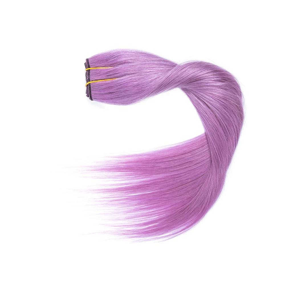 16 inch 40G/Pack Fashion Clip In Hair Pieces Straight One Piece Human Hair Clip On Extensions Effortless Fuller Hairstyle