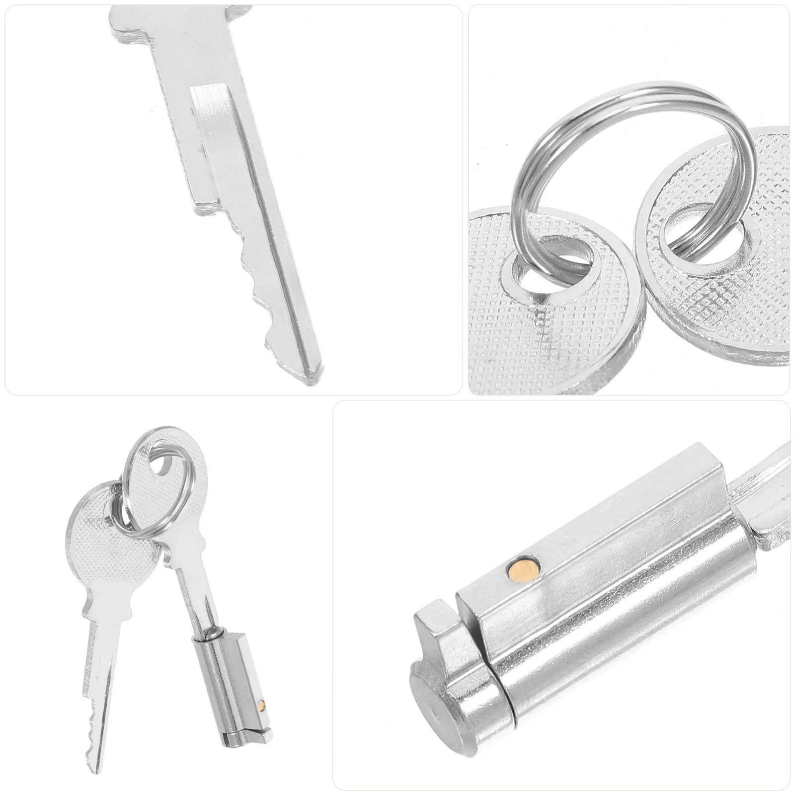 

5pcs 5 Pieces Showcase Lock for Refrigerator Door Key Replacement Display Locks Fridge Latch Glass