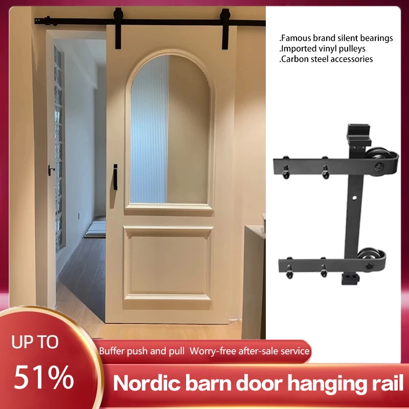 

American Barn Door Hanging Track Barn Door Hanging Wheel Hardware Kitchen Door Sliding Door Sliding Door Slide