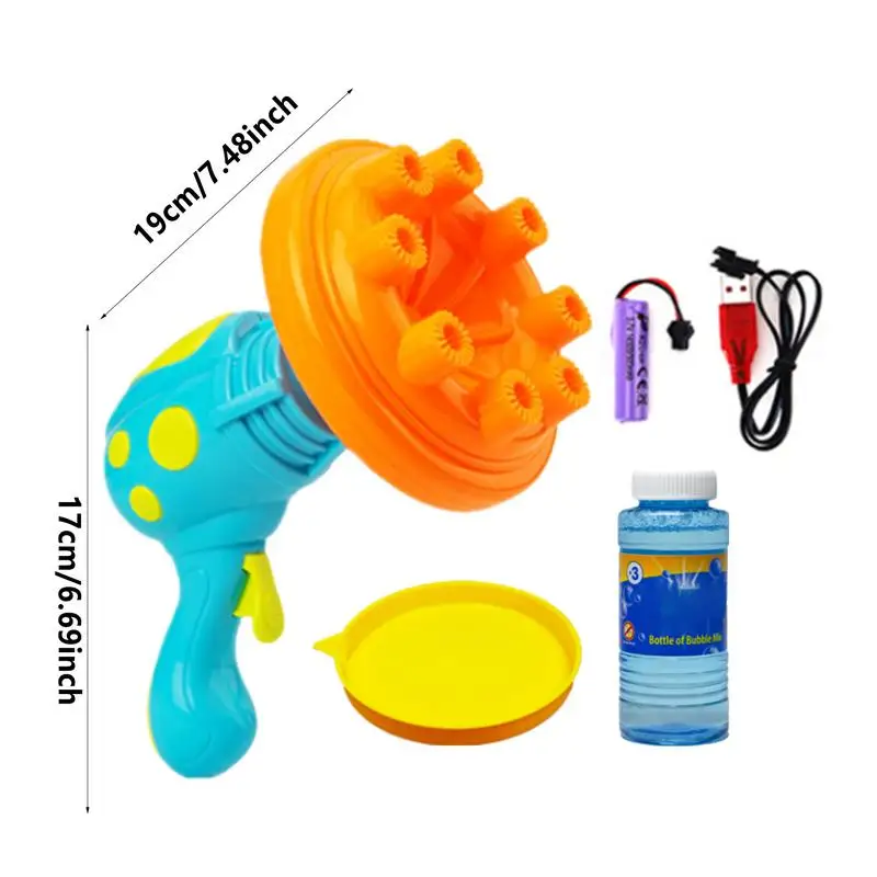 Automatic Bubble Machine Sunflower Bubble Wand Machine Rechargeable Sunflower Bubble Machine Batteries Bubbles Toys For Birthday