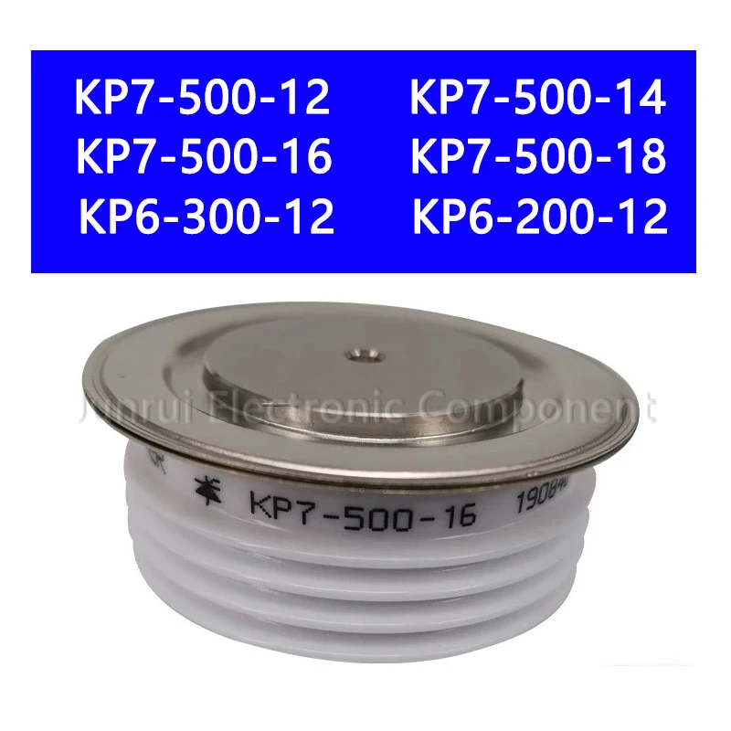 

KP7-500-16 KP7-500-14 KP7-500-12 KP7-500-18 KP6-200-12 KP6-300-12 Flat Wafer Cake Thyristor Module