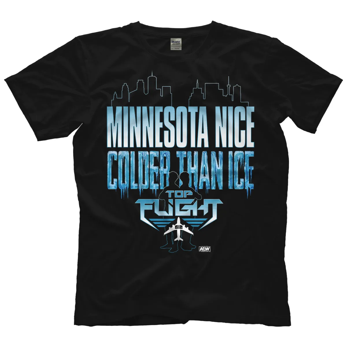 Top Flight - Minnesota Nice, Colder Than Ice AEW Official T-Shirt