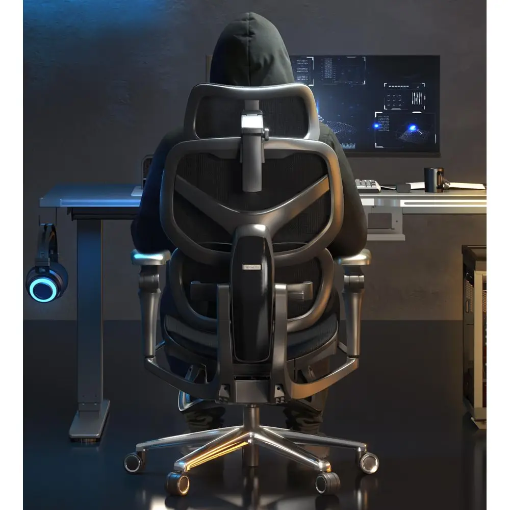 

SentinelPro Ergonomic Gaming Chair with DualWing, Adaptive Lumbar 7D Armrests 4Position Recline up to 145 HeightAdjustable Back