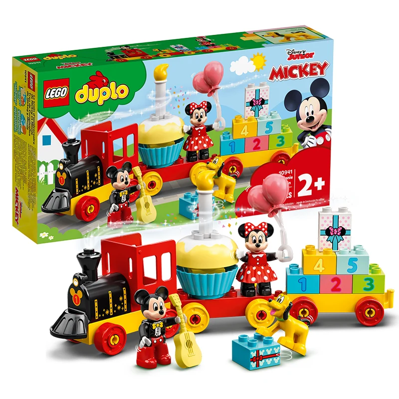 blocs-de-construction-lego-disney-treasure-10941-train-d'anniversaire-de-mickey-et-minnie-jouet-pour-enfants-cadeau-d'anniversaire