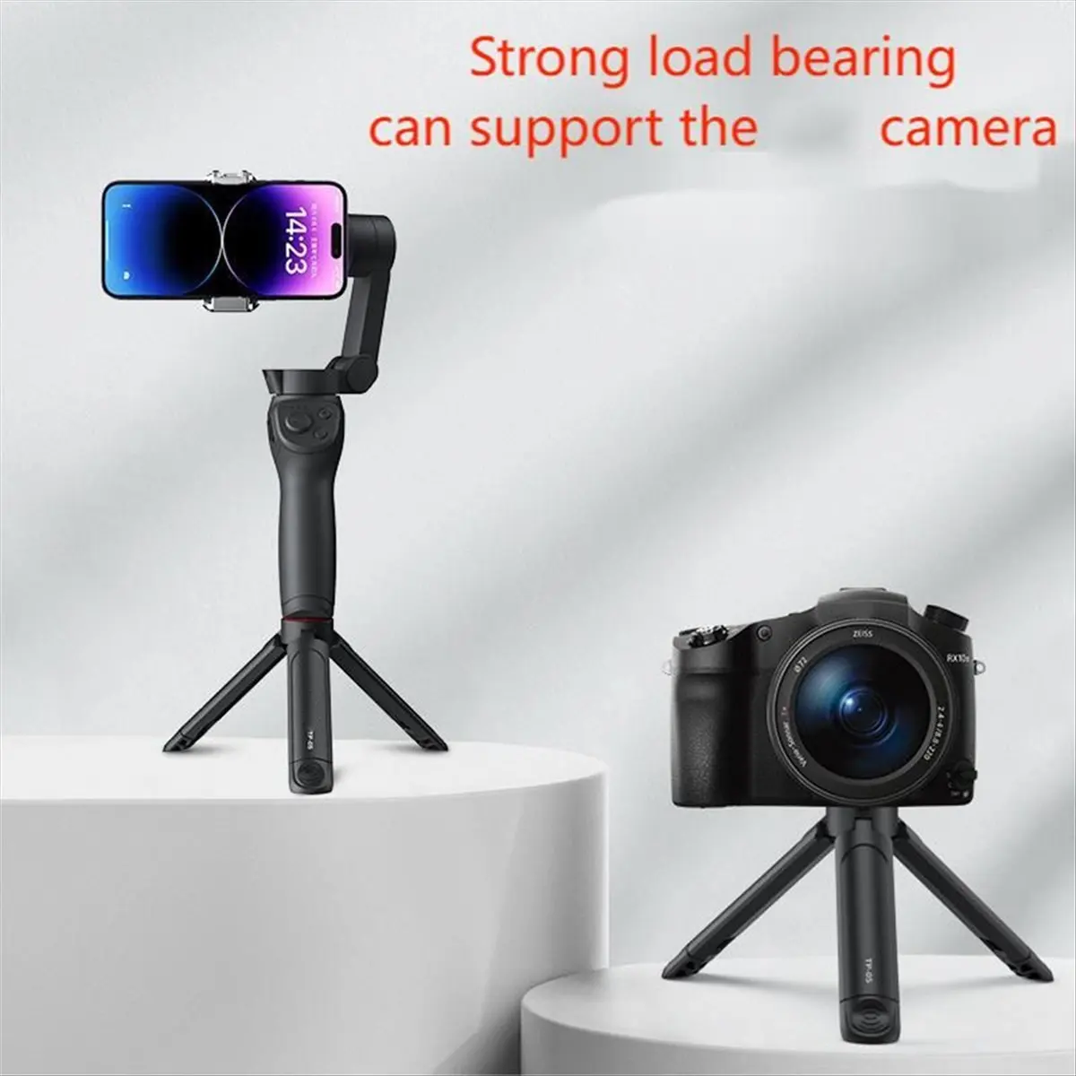 Mini Tripod Small Desktop Simple Stand Foldable Hand Grip for Phone Camera Stabilizer Tiny Accessories