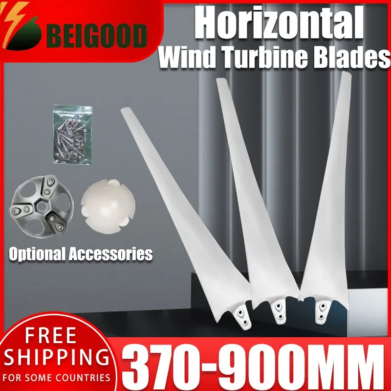 

Wind Turbine Blades with 70CM 80CM 90CM 100CM Length + Front Cover + Flange, Used for FN Serial 1000W-5000W Wind Power Generator