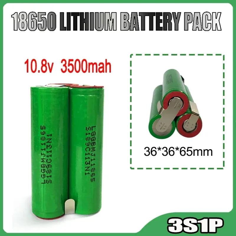 3S1P 4S1P 5S1P 6S1P (3S2P 4S2P 5S2P) 18650 battery pack customization 18650 battery welding 3500mAh battery pack 10.8V to 25.2V