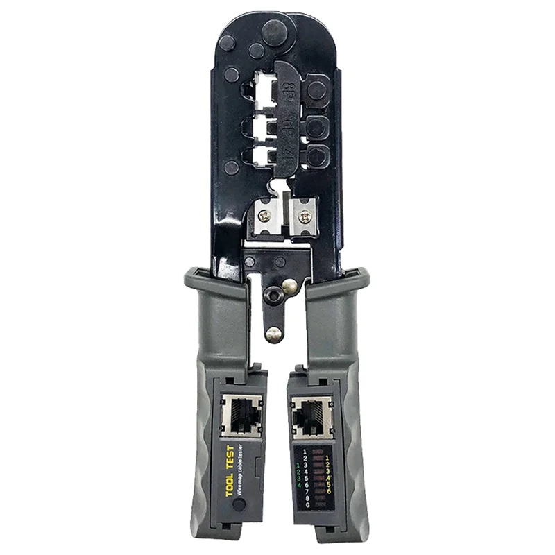 ABBN-2X RJ45 المكشكش شبكة Lan كابل اختبار أداة القطع ل Cat7 Cat6 Cat5 RJ11 RJ12 RJ45 المكشكش مشبك معدني