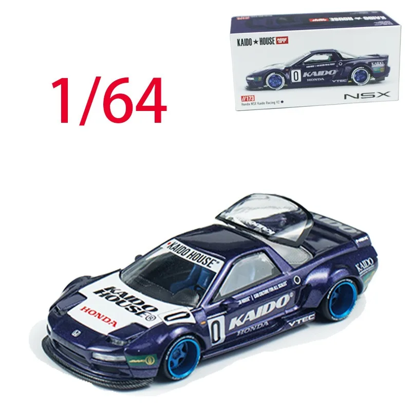 

KAIDO House, литой под давлением масштаб 1/64, модель автомобиля из сплава Honda NSX KHMG173, игровые транспортные средства, игрушки для мальчиков, оригинальная коробка