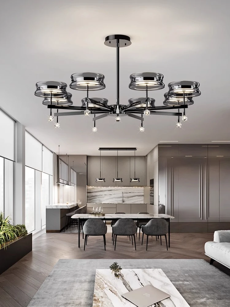 

Итальянский минималистичный современный подвесной светильник для гостиной, минималистское креативное стекло, главный светильник для спальни в скандинавском стиле