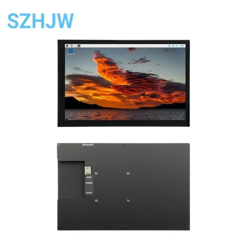 10.1 inch Touch Screen LCD Display 1280 x 800 for Raspberry Pi 3B+/4B with Case HDMI-compatible