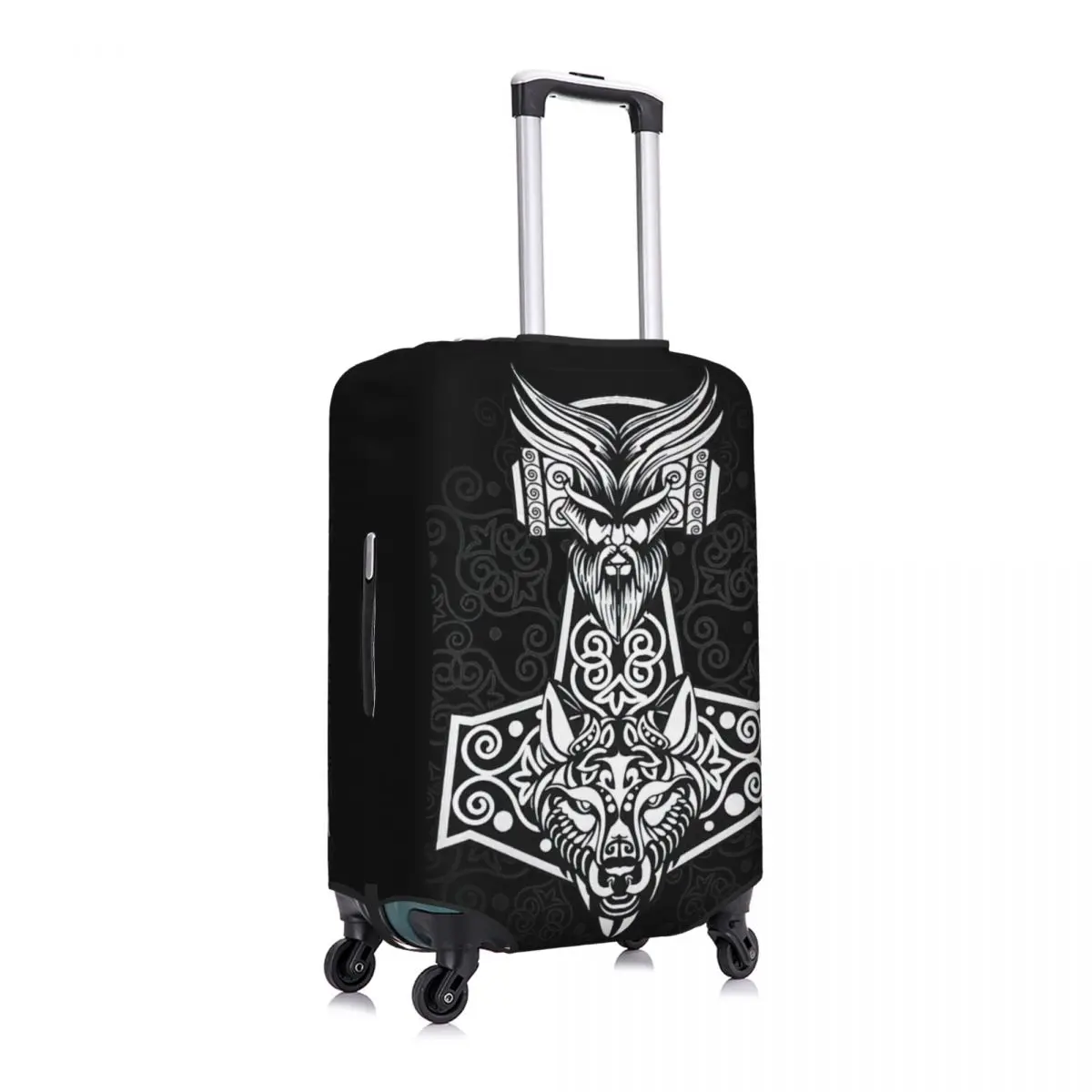 Viking Print Bagage Beschermende Stofhoezen Elastische Waterdichte 18-32Inch Kofferhoes Reisaccessoires