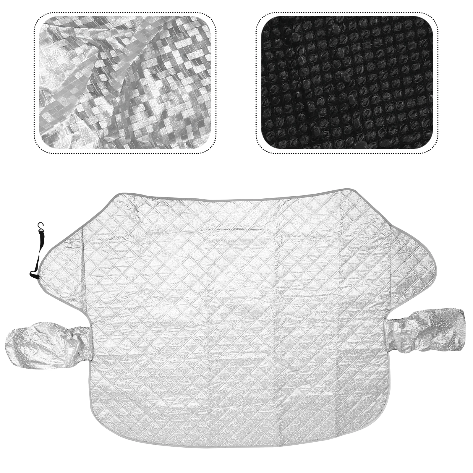 

Magnetic Snow Cover for Car Windshield Ice Protector Winter Front Window Shade Foldable Storage Aluminum Film Sunshade