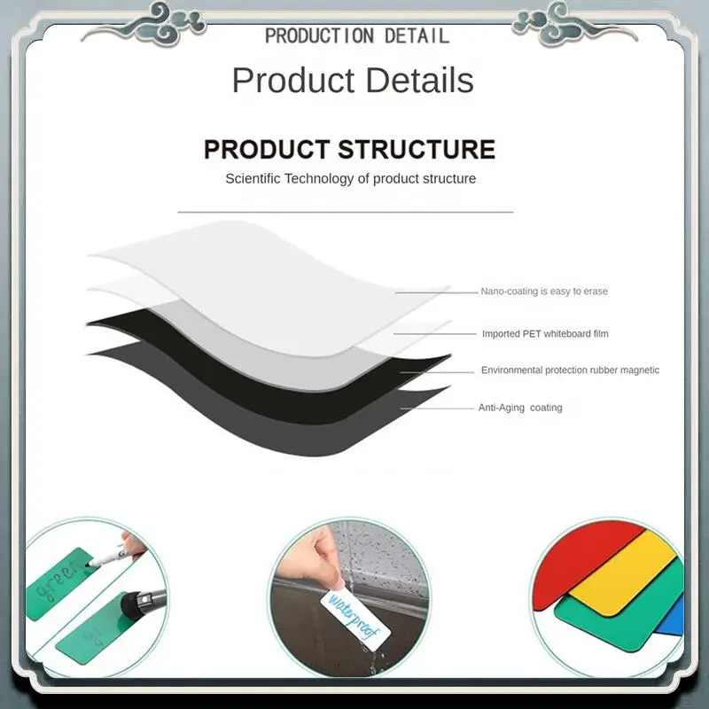 

120 Magnetic Dry Erase Labels Reusable Name Tag Labels For Home Office Whiteboard Refrigerators