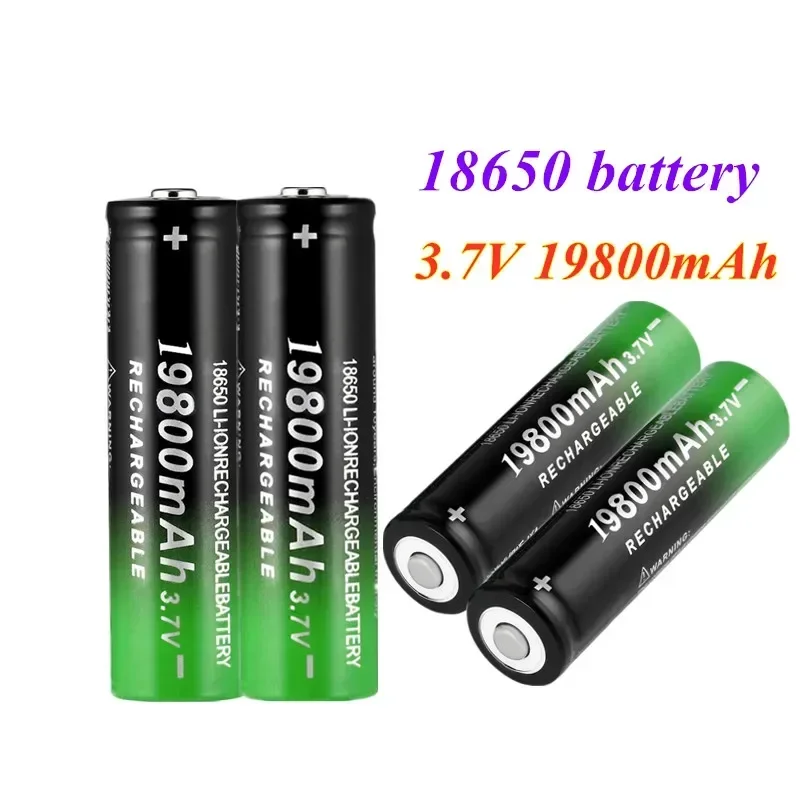 New Rechargeable 18650 Lithium‑ion Battery Lpega 3.7V 19800mAh Replacement Battery for Flashlight