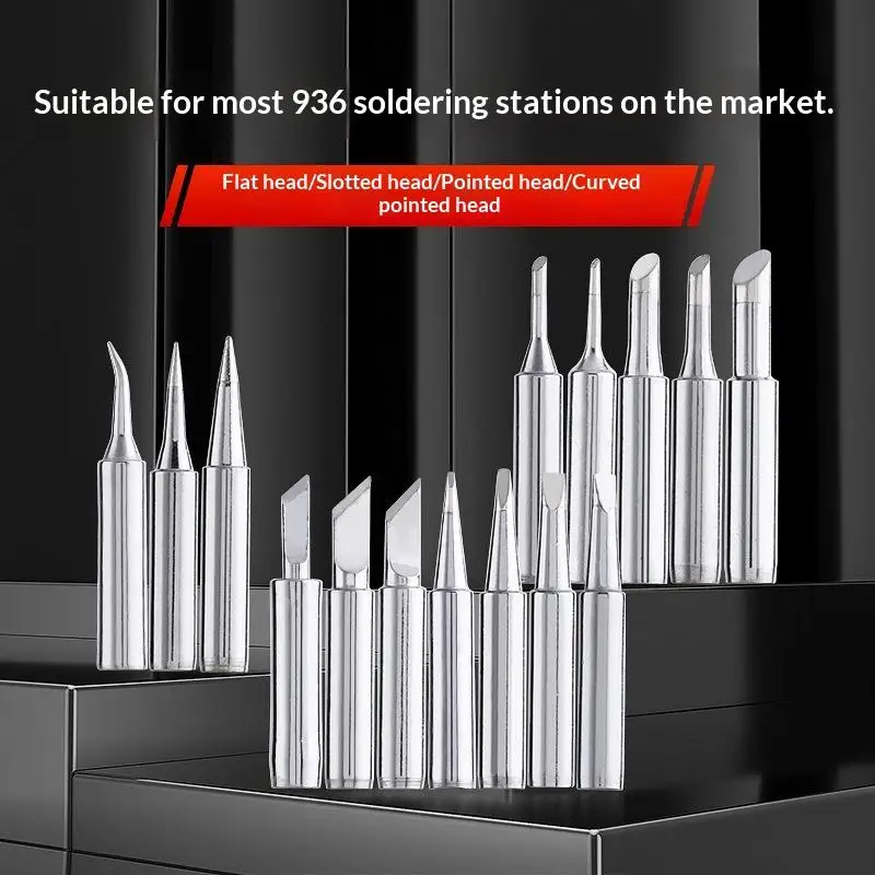 900M-T Soldering Iron Tips Set 5Pcs/10Pcs for Electric Iron Pure Copper Material for Precision DIY Projects