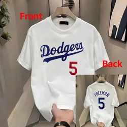 Summer Men's Los Angeles Dodgers Number 17 Tshirt Pure Cotton Training Tee Top Sport Short Sleeve Baseball Jersey For Kids/Adult