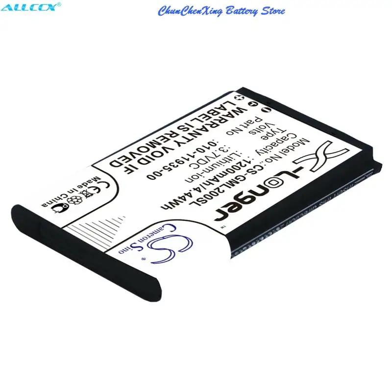 OrangeYu  1200mAh Battery 010-11935-00 for Garmin 010-01055-15,010-02184-01,GLO. GLO 2