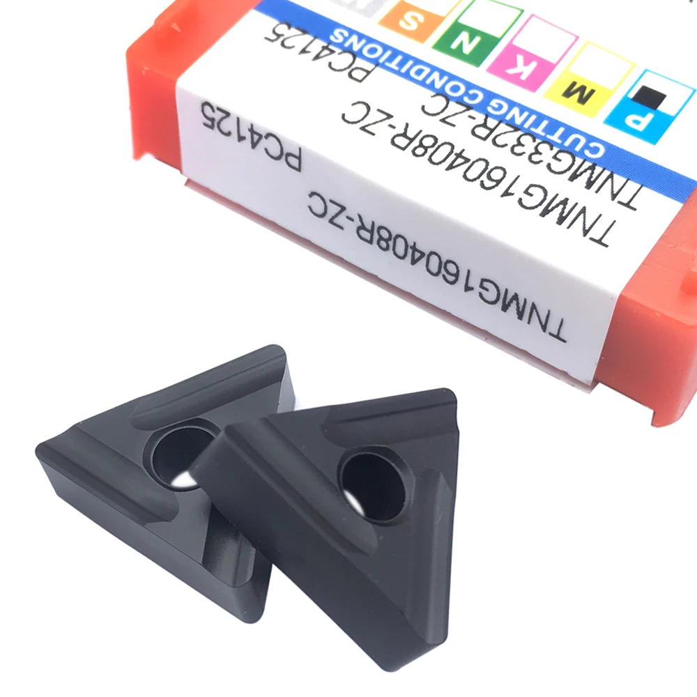 10 قطعة كربيد إدراج الخارجية تحول أداة نك مخرطة أداة للصلب TNMG160404 TNMG160408 R ZC PC4125 PC4025 PC4225