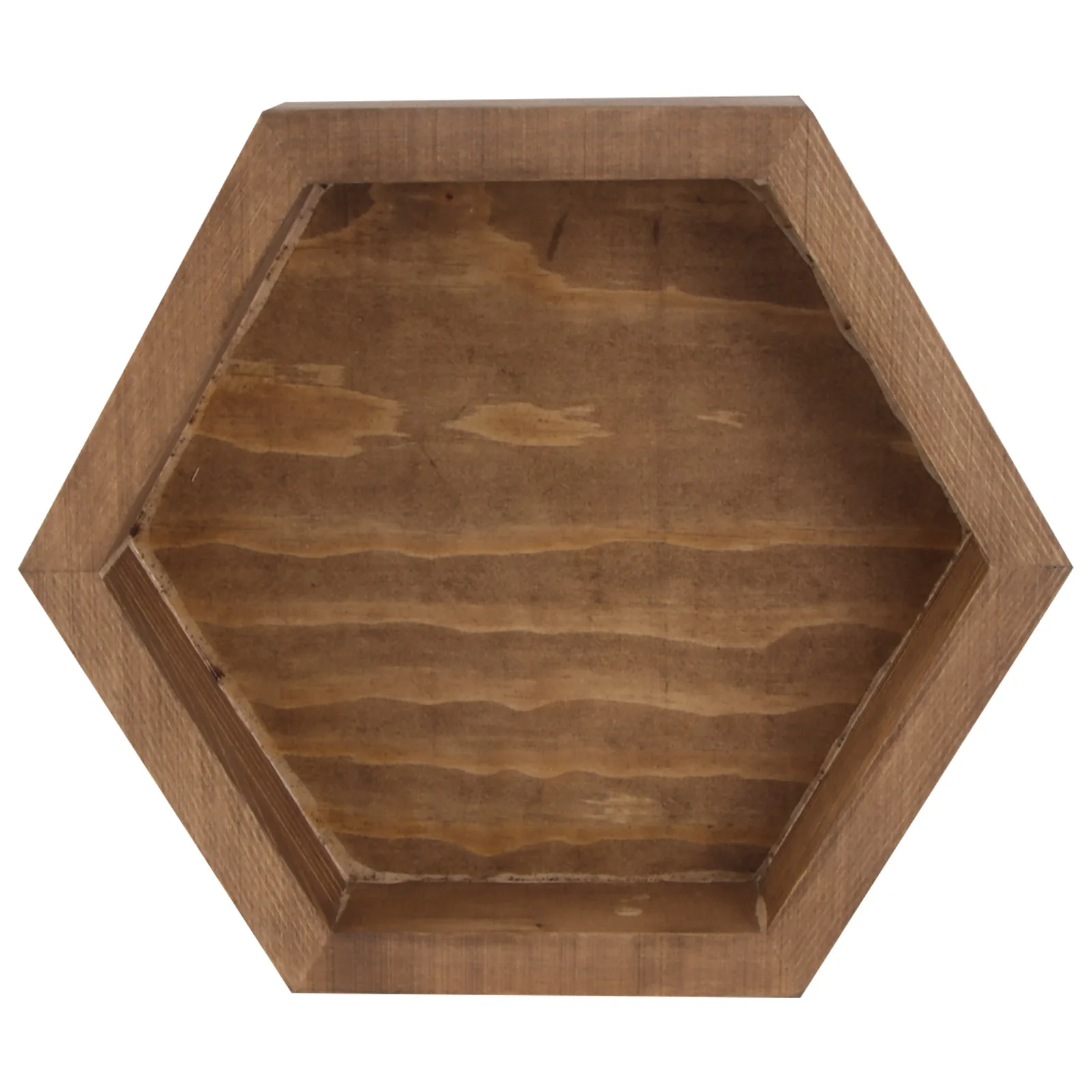 

Wooden Cake Tray Hexagonal Retro Multi function Snack Serving Storage Sturdy Eco friendly Wedding Dessert Table FruitCake