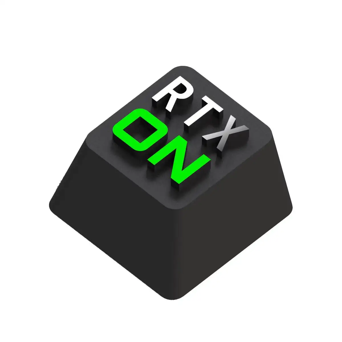 Key  Graphics RTX ON Peripheral Mechanical Keyboard Zinc Aluminum Alloy Metal Personalized Embossed Keycaps