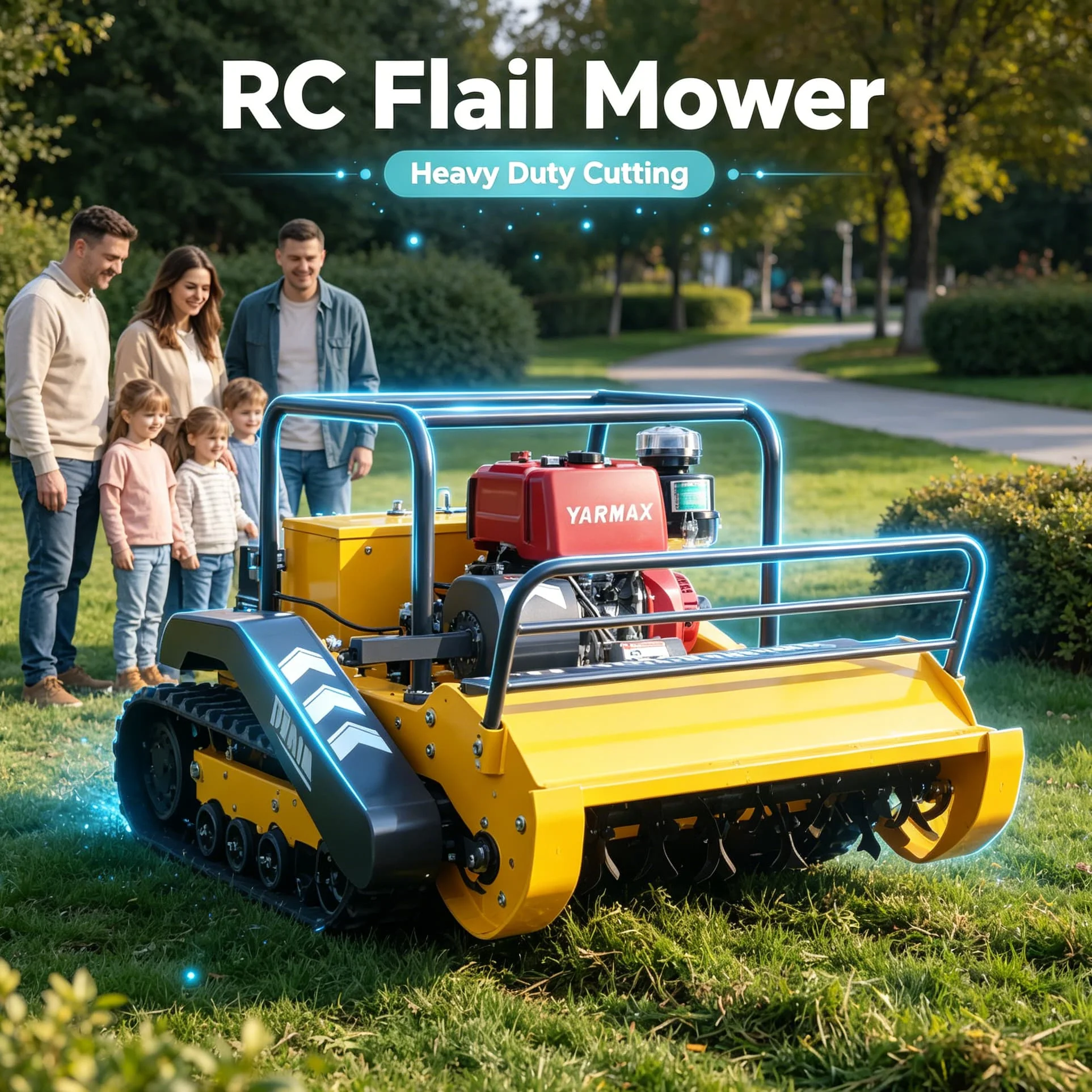 Customized Commercial Green Zone four‑stroke zero turn mower GPS Flail Mower, GPS flail lawn mower for commercial green zone