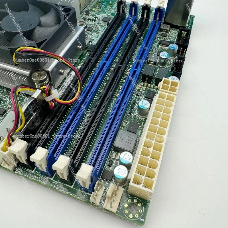 

X10SDV-4C-TLN2F Motherboard Mini ITX NAS Server D1521 Dual 10GbE IPMI 128GB ECC