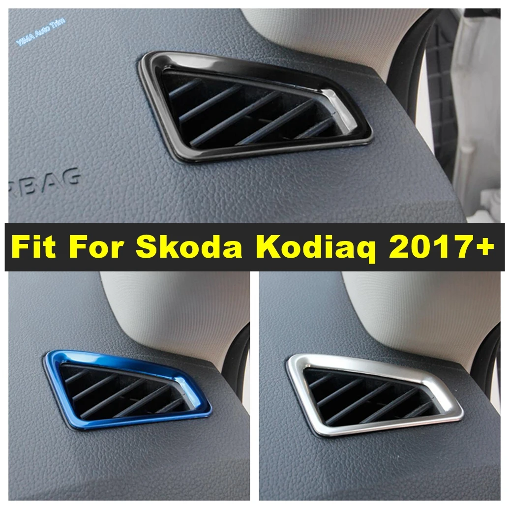 

Dashboard Air Conditionnal Vent Cover Trim AC Outlet Panel Decoration Fit For Skoda Kodiaq 2017 - 2023 Car Interior Accessories