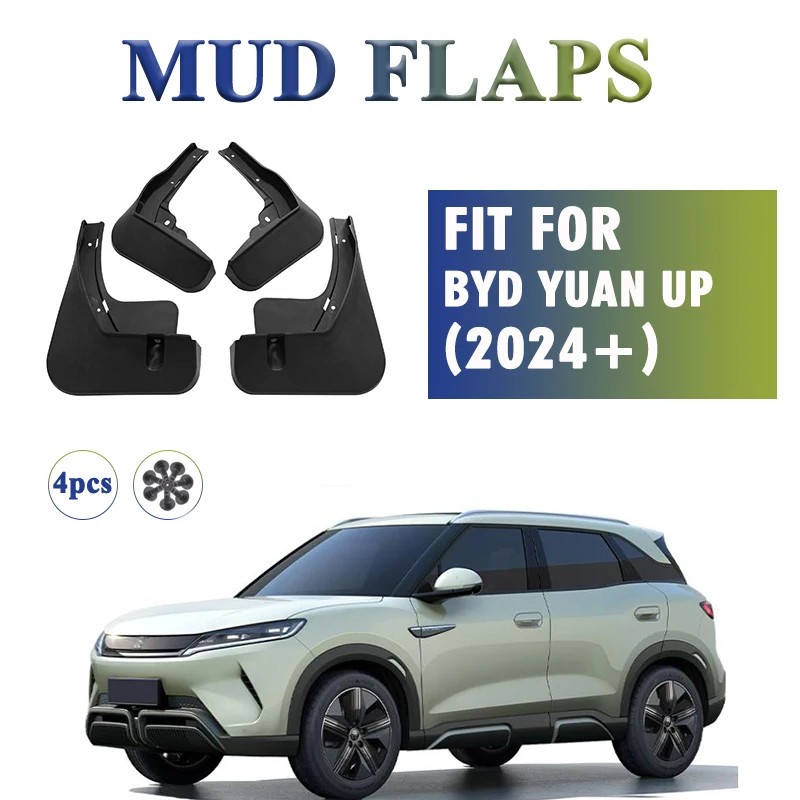 

Front Rear 4pcs FOR BYD YUAN UP 2024 2025 Mud Flaps Guard Splash Mudflaps Mudguard Fender Car Accessories