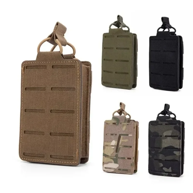 1pc Tactical 5.56 M4 MOLLE Single Magazine Pouch EDC  Vest Waist Bag Hunting AK AR M16 Rifle Mag Holder Carrier