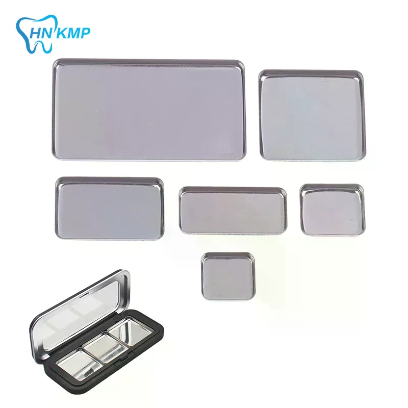 5/10pcs Empty Eyeshadow Tin Pans Makeup Palettes Empty Square Palette Iron Cases Pans For Powder