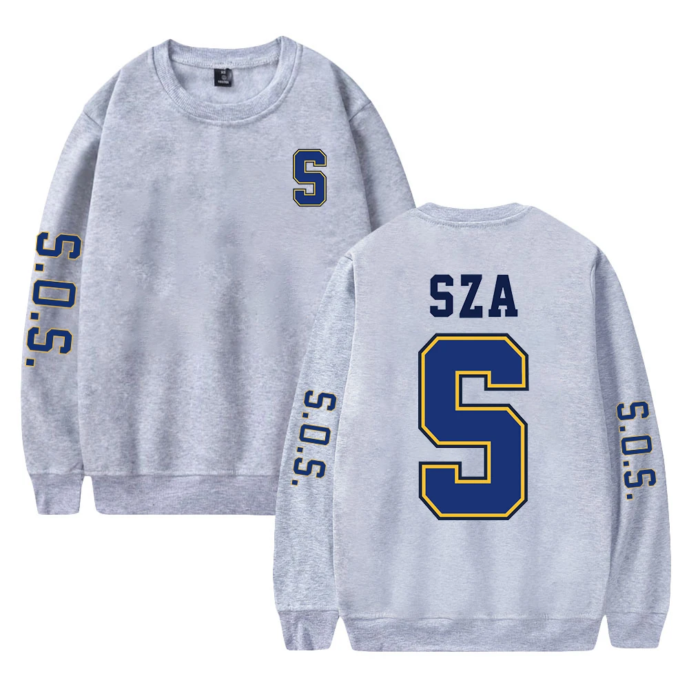 SZA SOS Blind New Album 2023 World Tour Merch Crewneck Long Sleeve Streetwear Men Women Sweatshirt Fashion Clothes