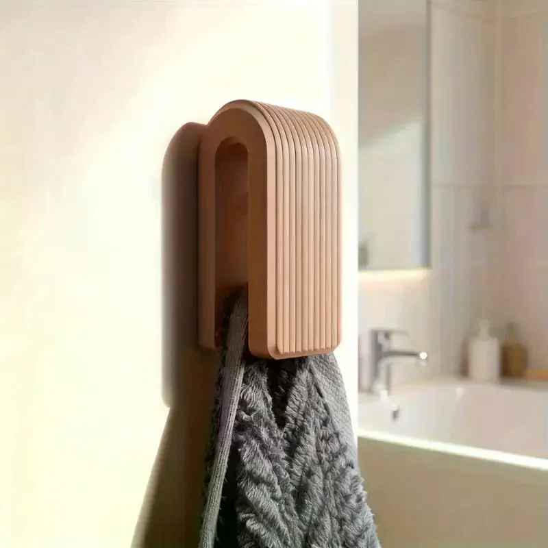 3D Printed Auto-locking Towel Hanger Gravity Wall Mount Novelty Towel Rack Home Decor Gift