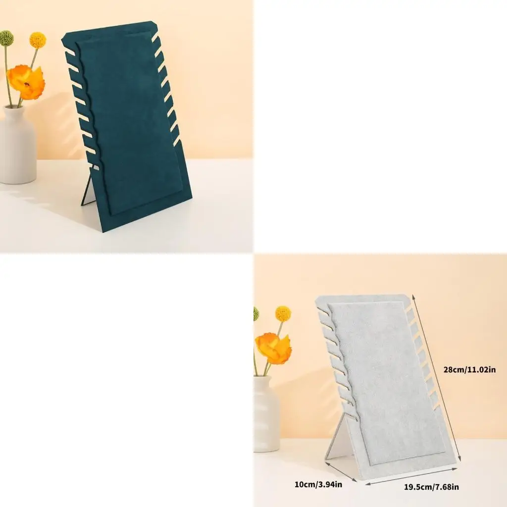

Elegant Jewelry Display Organizers Practical Necklace Display Stand Holder With Soft Flannel Materials For Protect