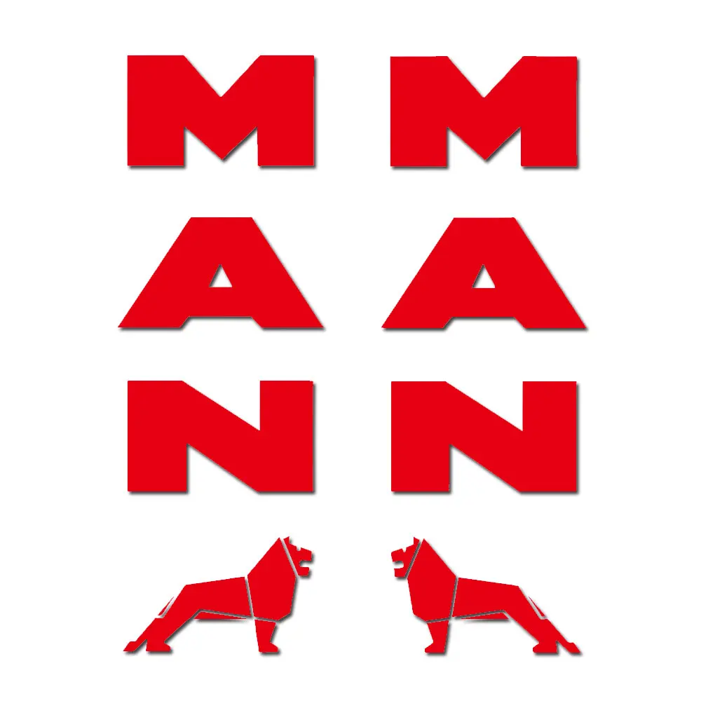 For MAN truck mirror back decals x 2. TGX TGS TGA  ﻿