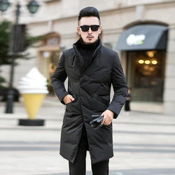 2024 new arrival winter jacket 90% white duck down jackets men,mens fashion thicken warm parkas winter down coat male KYR097