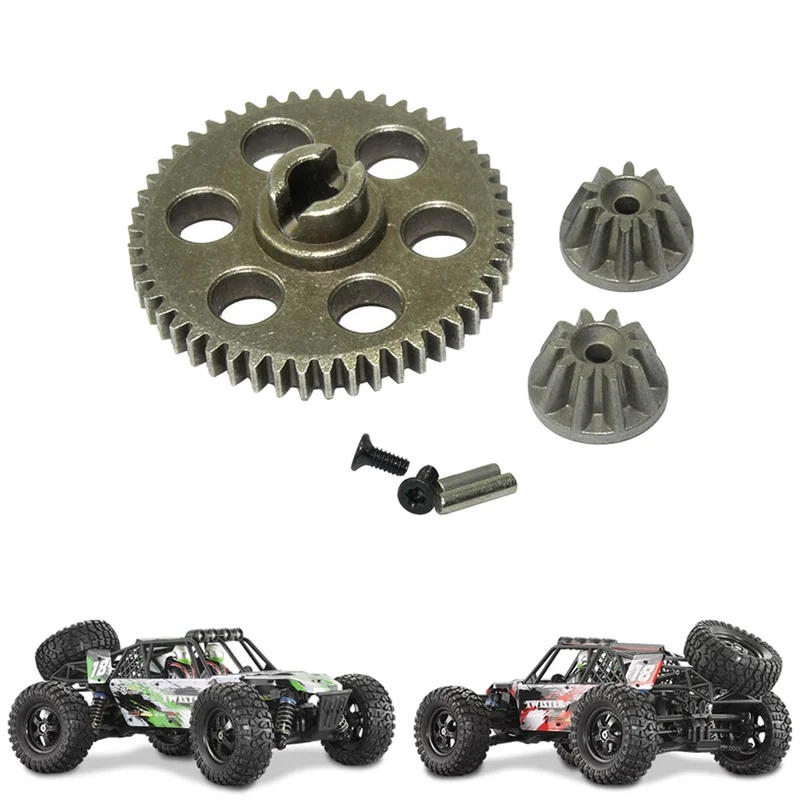 AB53 Stirnrad & Antriebsrad Metall Ersatz für HBX HAIBOXING 901 901A 903 903A 905 905A 1/12 RC Auto