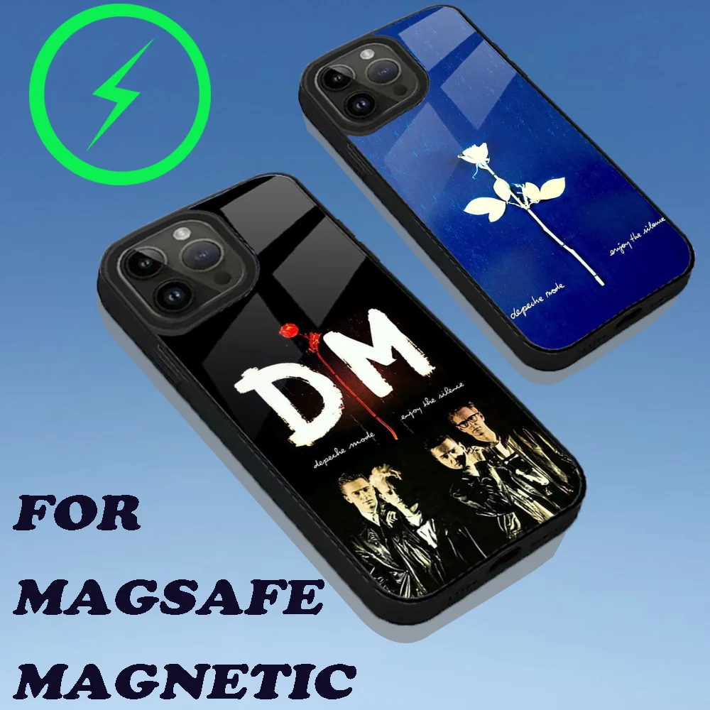 D-Depeche M-Mode Rock Band Phone Case For iPhone 15,14,13,12,11,Plus,Pro,Max Mini Magsafe Magnetic Wireless Charging